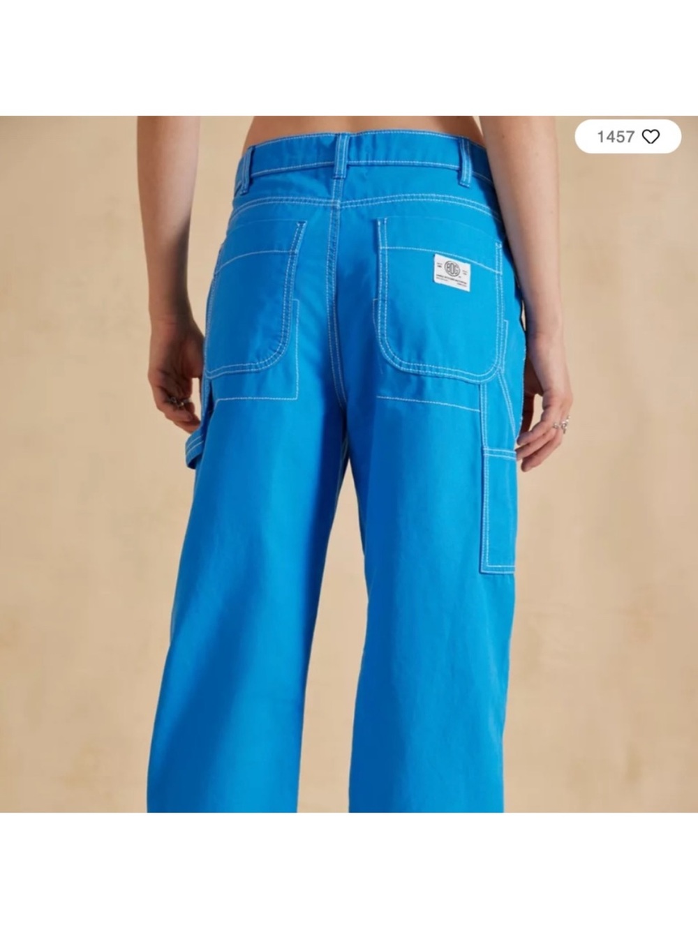 NWT BDG Carpenter Pants Bright Blue 26 - Picture 4 of 12